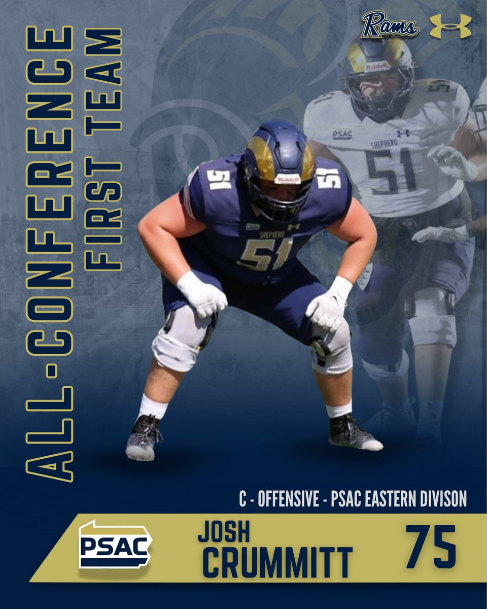 SURamsFootball's tweet image. Congratulations to the 2025 Rams PSAC All-Conference First Team Offense! 🐏🏈 (pt. 1)