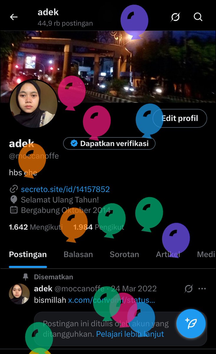 moccanoffe's tweet photo. diusia dan situasi sekarang masih didoain baik begini, semoga semua doa baiknya balik ya meh🥹 https://t.co/ZCRhSiLLOM