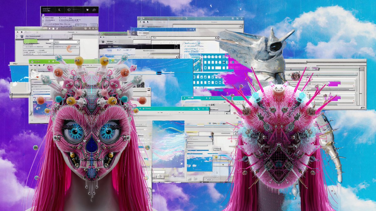Ultramono_org's tweet photo. Hello everyone, I just finished a new HYPERMASK video. Also, my AvantGarden work is currently shown at the Prima Materia pavilion at the Wrong Biennale, curated by Xristina Sarli with Top Lab, Berlin.
https://t.co/DdxLMmfPRl
And definitely explore the rest of the Wrong! https://t.co/02NenH8gZd