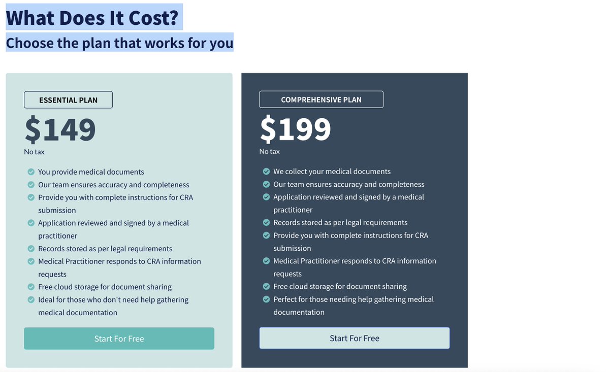 Image is of a website with two pricing plans, one is $149 and the other is $199.