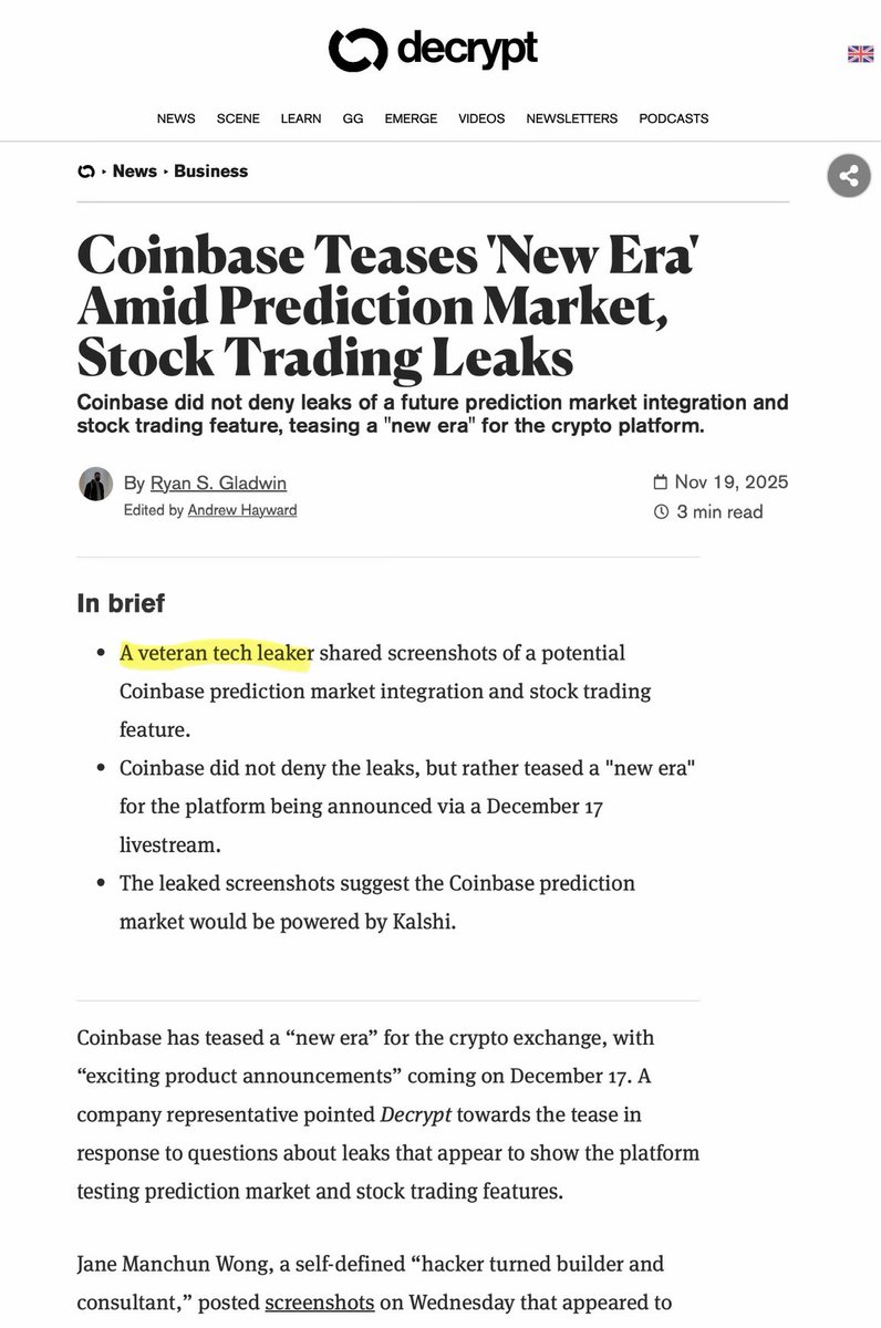 我从没想过自己会被称作“老兵”，但现在我的确是了🫡

感谢 @DecryptMedia / @Ryan_S_Gladwin / @ahaywa 的报道！