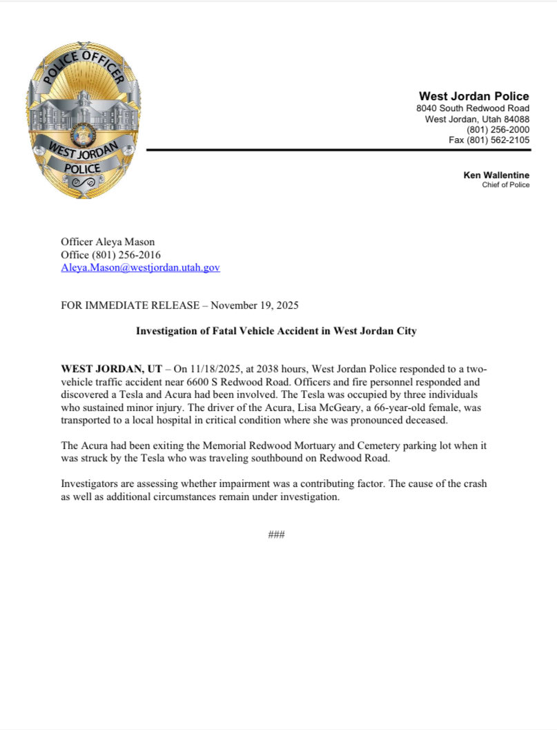 West Jordan Police Dept. tweet media