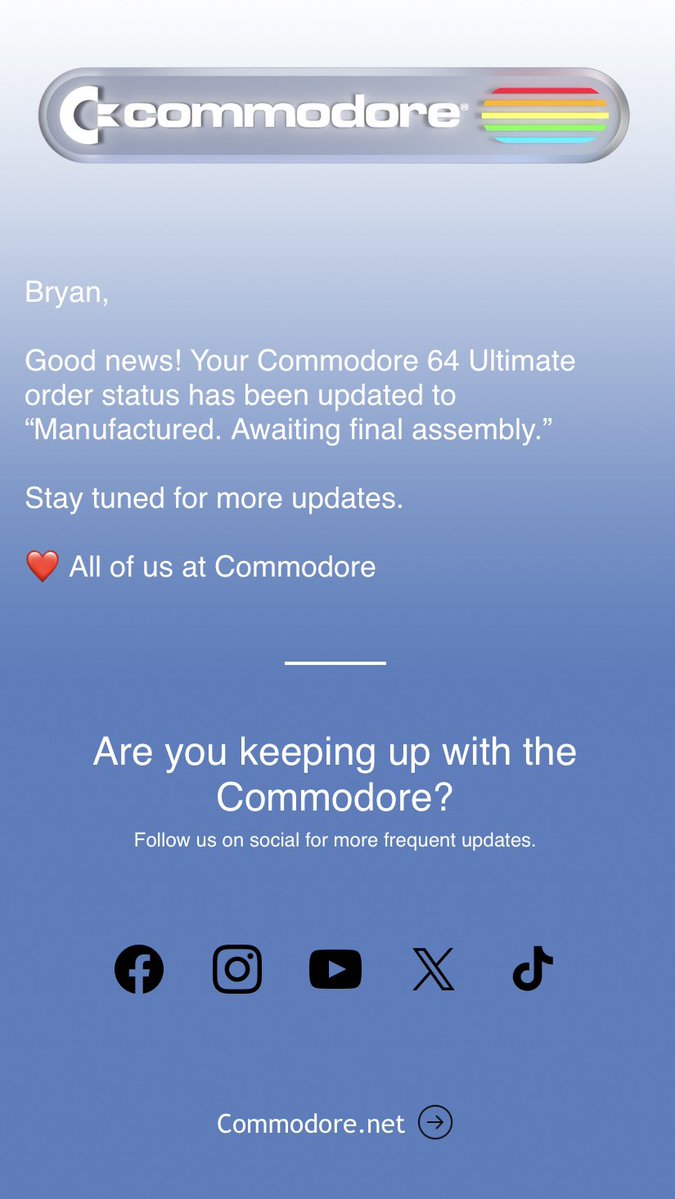 retroguybry's tweet image. Ooh how exciting, I can’t wait to see the final result! #Commodore64