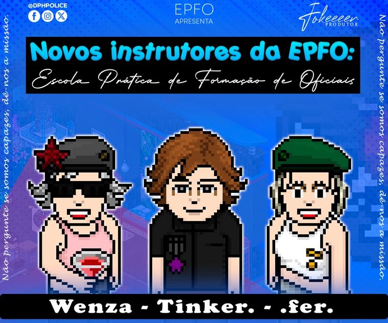 dphpolice's tweet image. Parabéns! 🥳💙 #INS

∫ Acompanhe as redes sociais da Polícia DPH: linktr.ee/Produtores.DPH
ㅤ
Conteúdo, Qualidade e Criatividade! | Produtores ®

#DPH #habbo