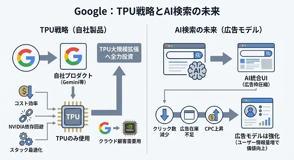 Google元社員が語る：TPU戦略とAI検索の未来】 NVIDIAに依存しない唯一