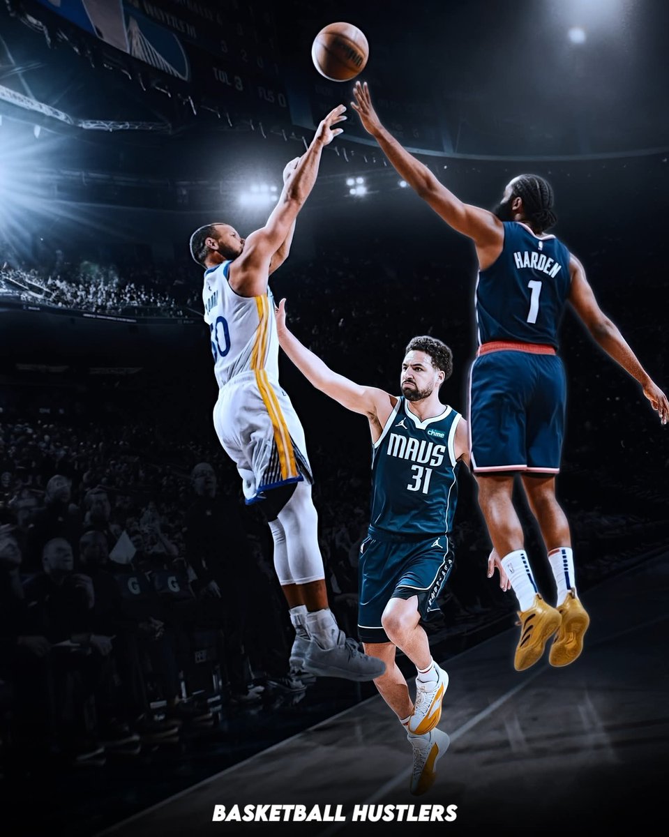 ogy_emy's tweet image. Most games with 5 threes, in #nbahistory:

🔸394 — #Steph
🔸211 — #Harden
🔸190 — #KLAY

(via statmuse)

#Curry’s three-point records are hard to beat 😤