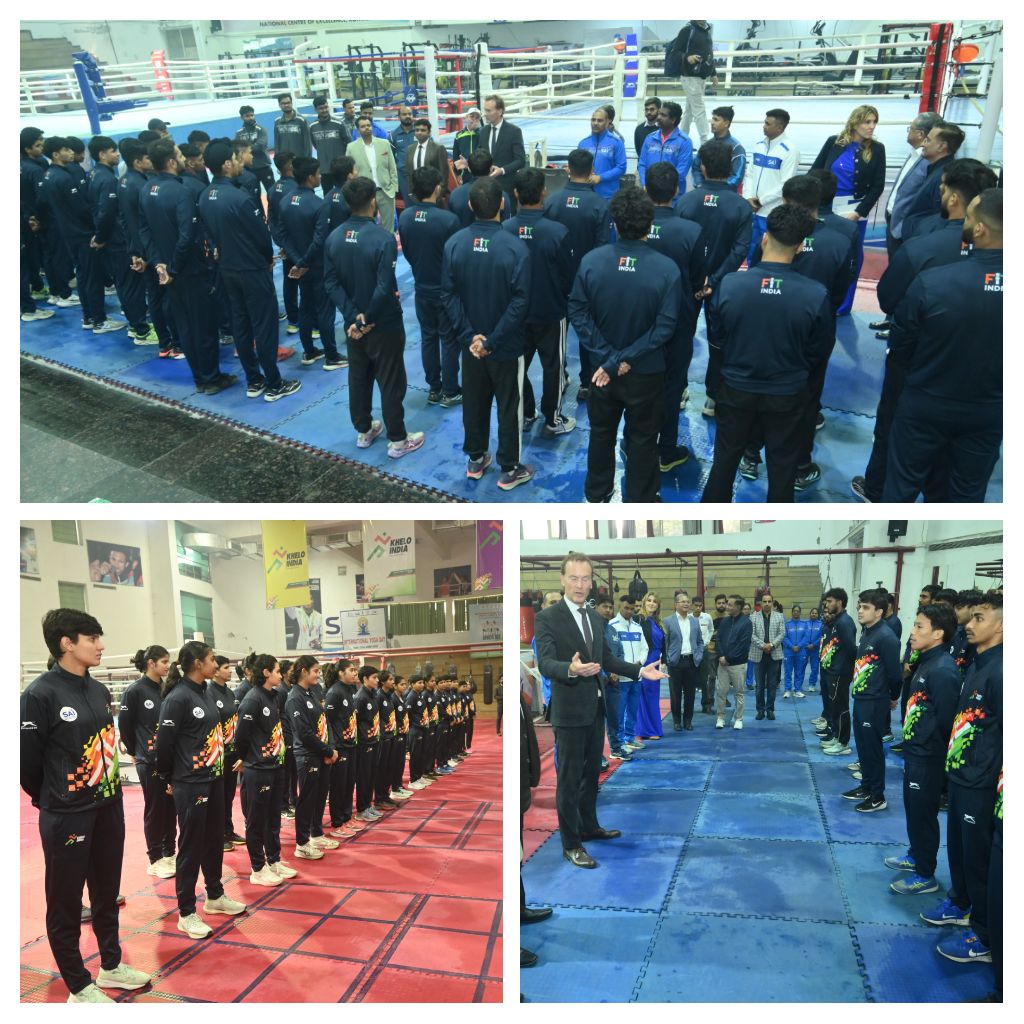 Today SAI, NCOE, ROHTAK hosted World Boxing President Mr. Boris van der Vorst. He was delighted to visit the centre and was very impressed with the hard work and dedication of the athletes, coaches and support staff.