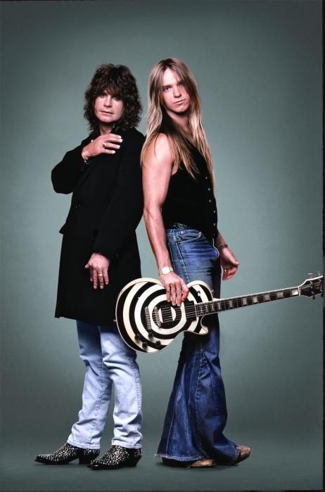 Ozzy Osbourne &amp; Zakk Wylde. Wylde joined Osbourne's band in 1987 when he was 19 years old, marking the beginning of one of the most iconic duos in rock history. Photo by Mark Weiss.
