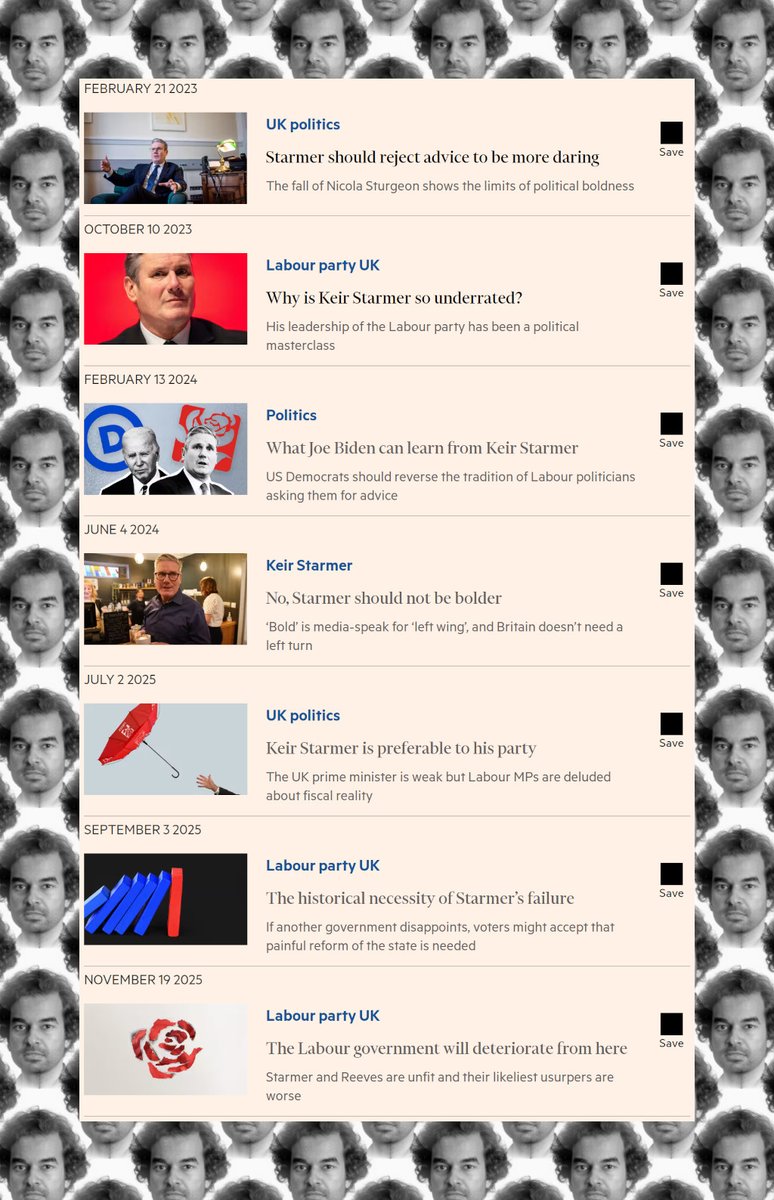 plutotlabarbie's tweet image. Janan Ganesh generously shares with us his wisdom about Keir Starmer in the Financial Times, 2023-2025: