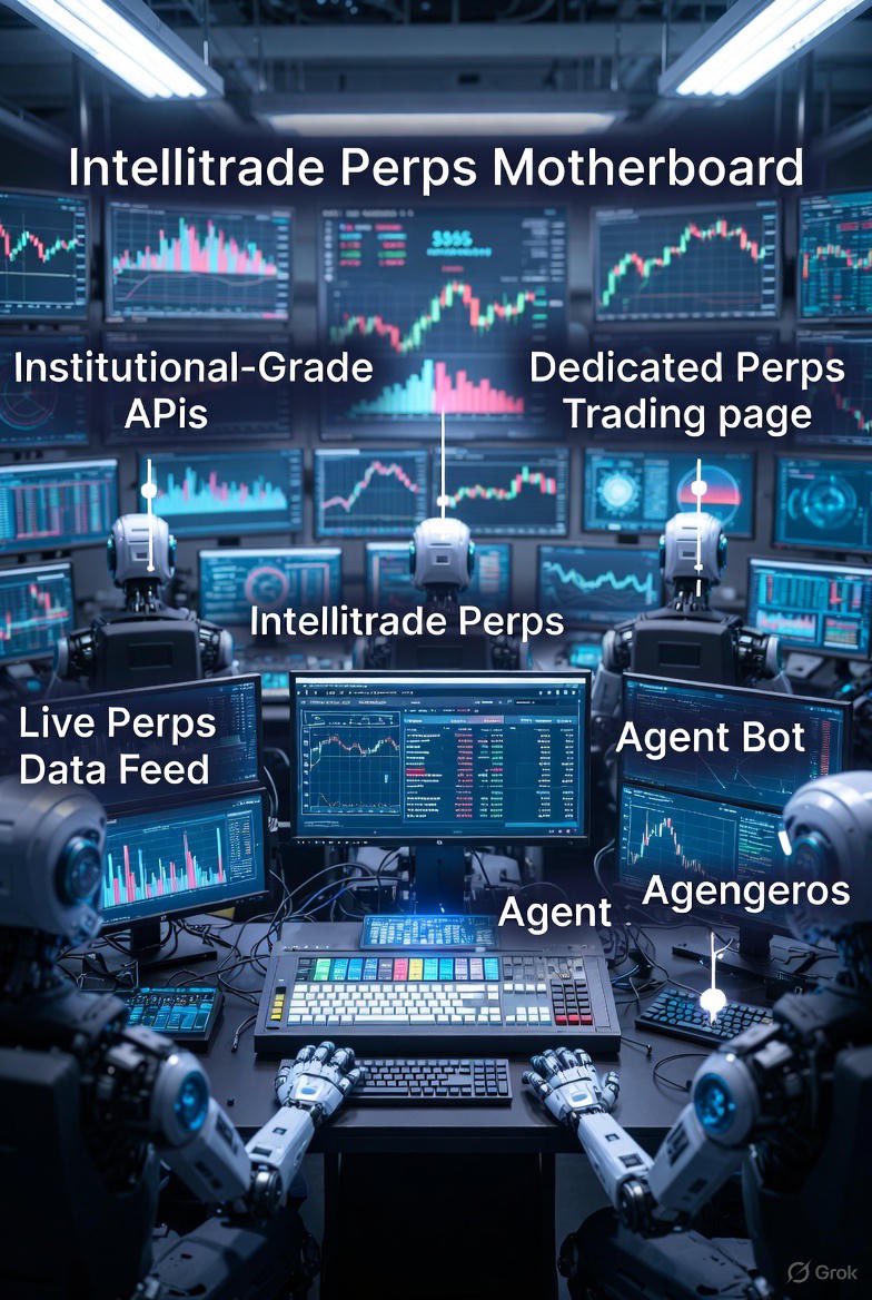 0xintellitrade's tweet image. MONSTER UPGRADE 🚨
Yeah, we casually shipped #NBD prediction markets today… no big deal 😏 
We built the ultimate Perps Agent Trading Desk from the ground up.
Every single move tracked.
 Every tick, every order, every decision—100% logged, streamed, and weaponized.