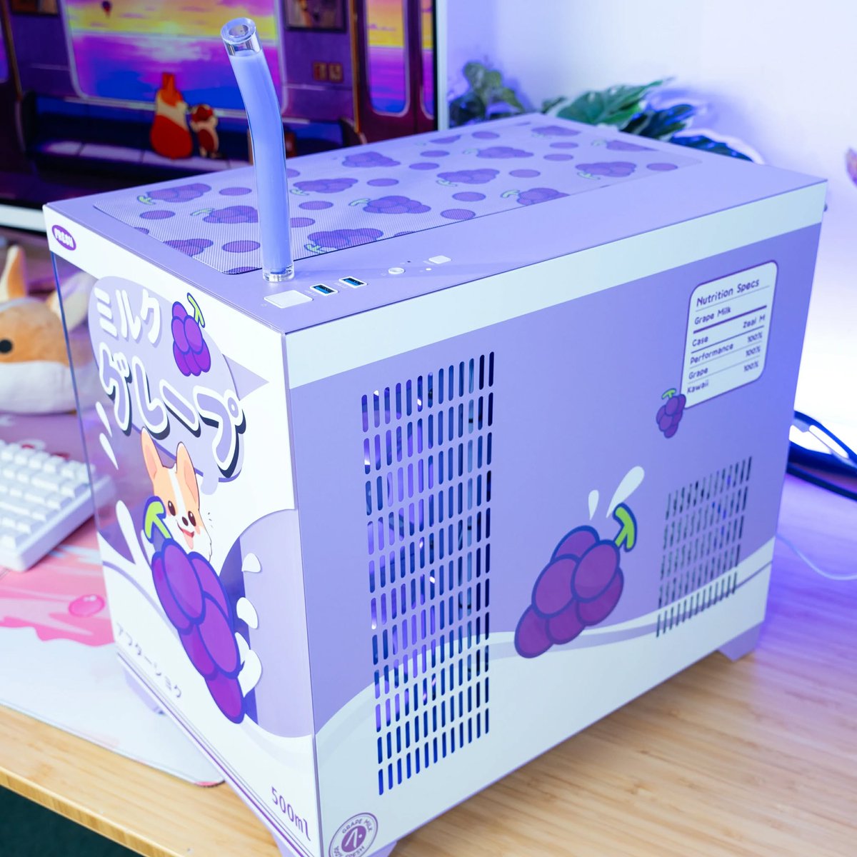 XPCMTeam's tweet image. Grape Milk PC build by @AftershockpcAU 

#pcbuild #pcsetup #pcmodding #gamingpc #custompc #xpcm #AftershockPC #CustomPC #CuteSetup #PCBuild #PastelPC #AestheticGaming