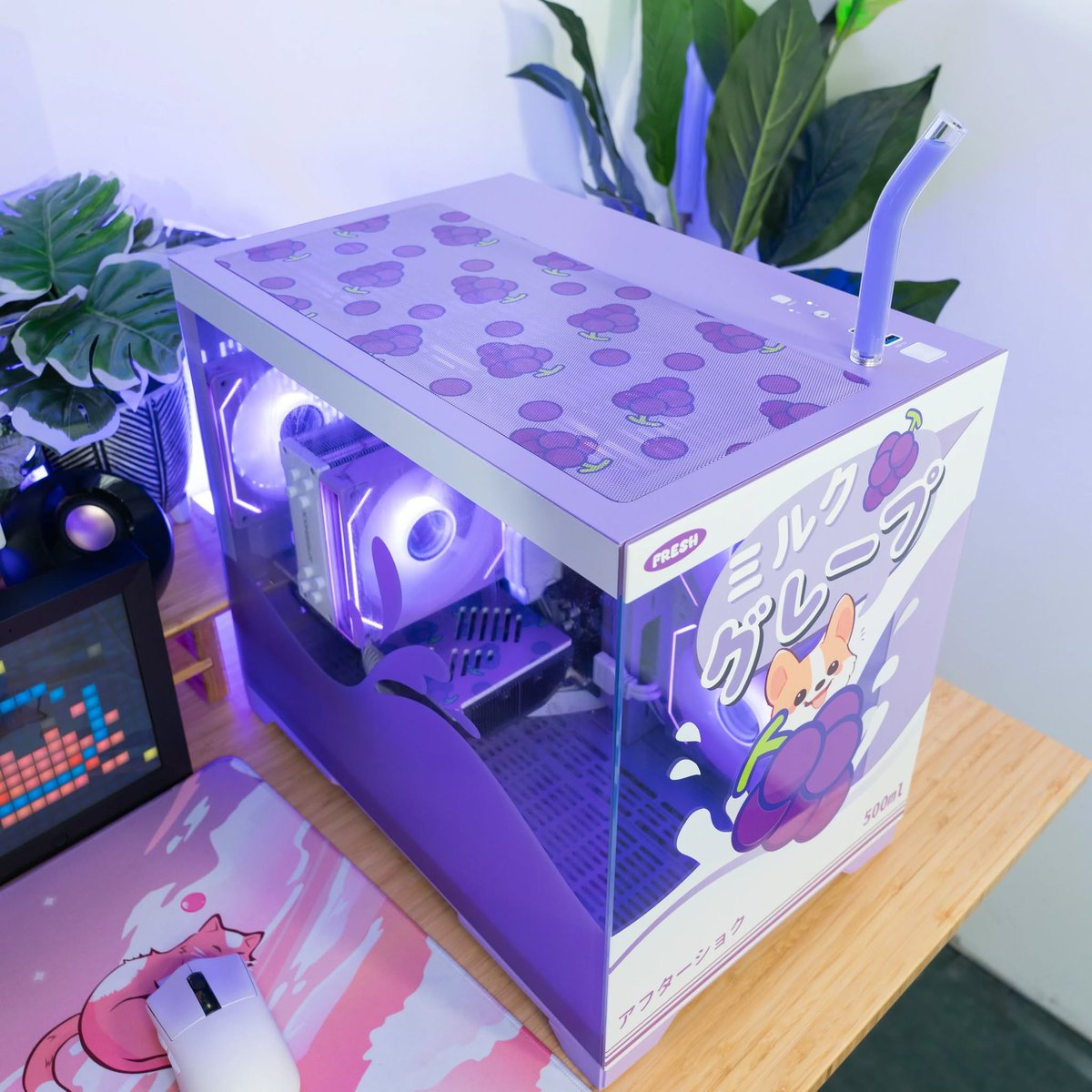 XPCMTeam's tweet image. Grape Milk PC build by @AftershockpcAU 

#pcbuild #pcsetup #pcmodding #gamingpc #custompc #xpcm #AftershockPC #CustomPC #CuteSetup #PCBuild #PastelPC #AestheticGaming