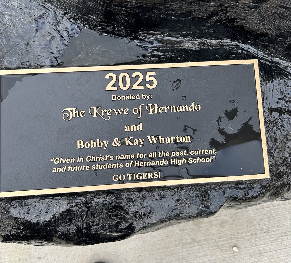 _duanecase's tweet image. Thanks to the Krewe of Hernando for donating the new Tiger and for the grants given to Hernando teachers.