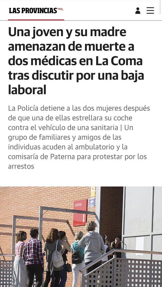 victorpedrera's tweet image. Suma y sigue
Noticia desgraciadamente periódica y como viene siendo habitual, la diana es mujer médico 🧑🏻‍⚕️ y de atención primaria 🏥
Urgen medidas CONTUNDENTES ¡¡YA!!
Tolerancia 0️⃣

@SoVaMFiC @Estatuto_Medico @mariajocesm @DrMiguelLazaro @vicentematas @SIMEX_CESM_1 @MJCampilloP