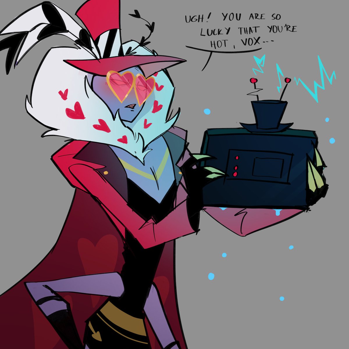 cherriimiu's tweet image. My contribution after the Hazbin S2 Finale #VoxVal