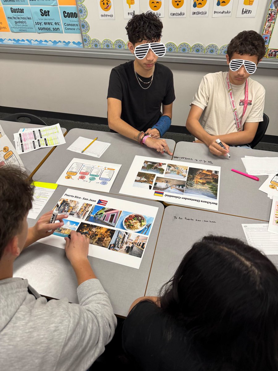 LizethKreidie's tweet image. Culture comes alive! 🇪🇸✨ Spanish 2 students bringing their writing skills to life as they explore real towns and cities from across the Spanish-speaking world. #SpanishClass #CultureInContext #WorldLanguages @cecilialaraLOTE @lote_jordan