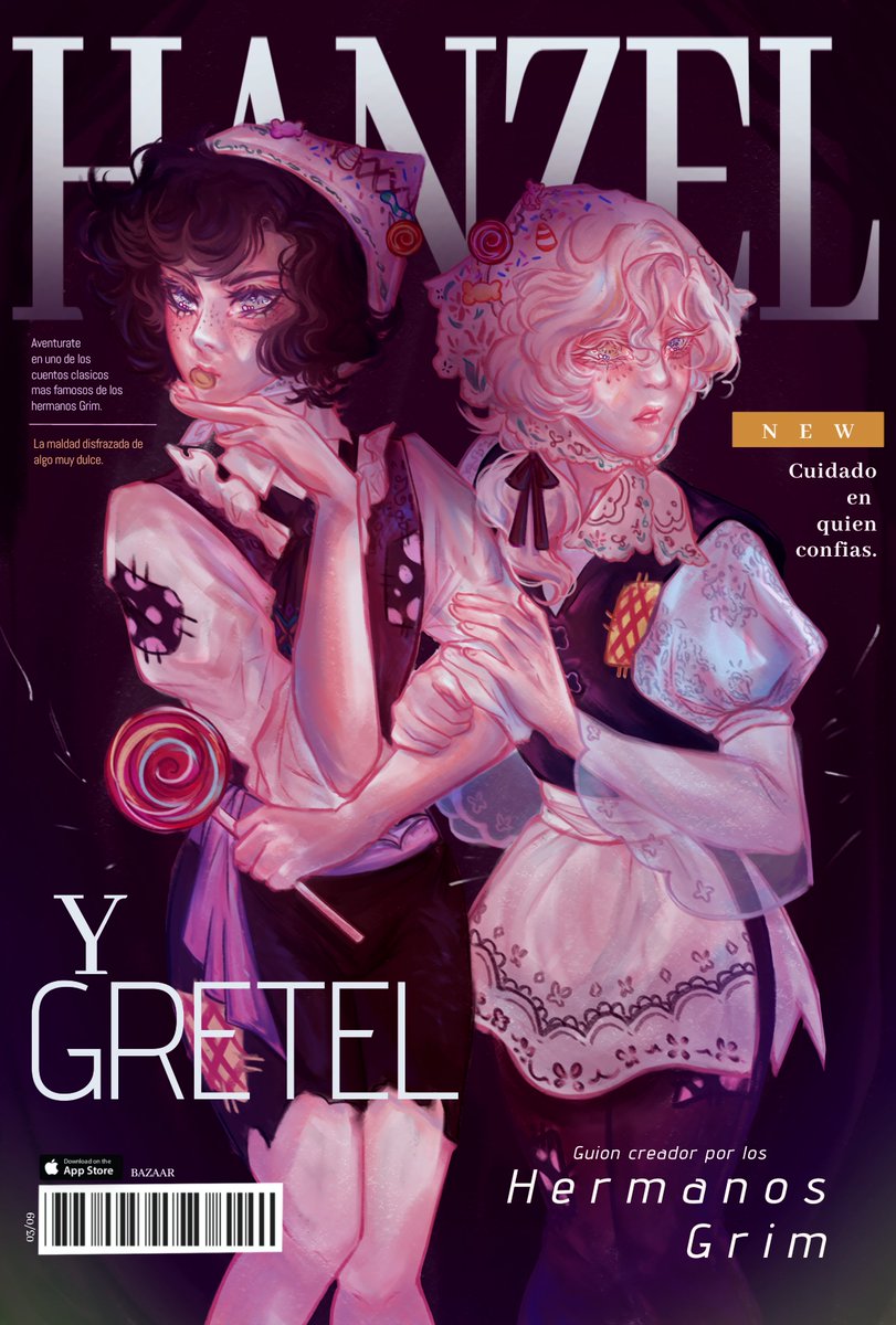 Tematica de revista inspirada en el cuento de hanzel y gretel :) 🍭🍬
#art #artmoots #ocart