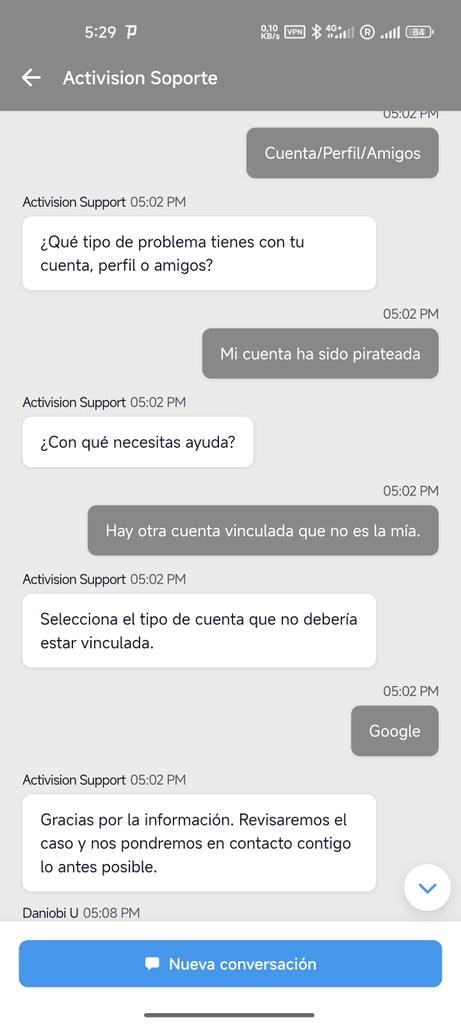 Iku201195's tweet photo. @PlayCODMobile @CODMobileLATAM He sido víctima de un hackeo a mi  cuenta, algún hijo de pu... Ha vinculado mi cuenta de CODM a Google y esta es la respuesta de Activision... Dais asco!! Asco! no es justo que después de invertir tiempo y dinero salgan con esto!! Pudranse!!!  🤬🤬 https://t.co/az32wRd0ER