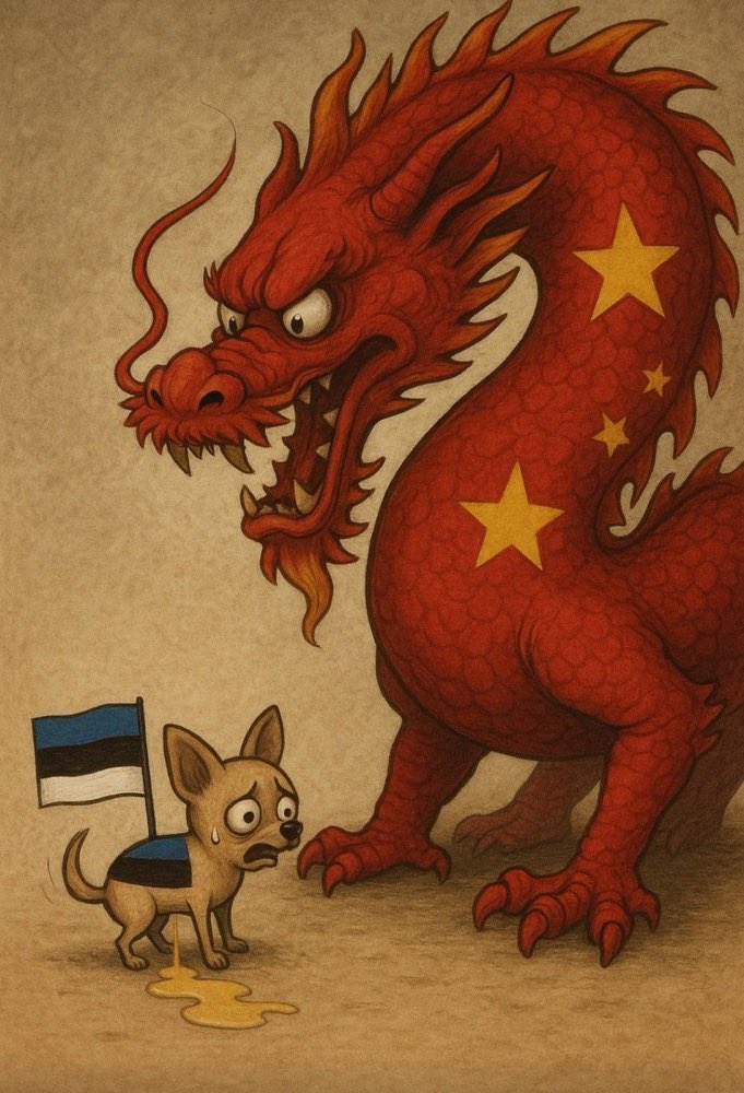 shell_zipi's tweet image. 爱沙尼亚向中国发出最后通牒：

你要不和俄罗斯一刀两断，我就不和你好了！