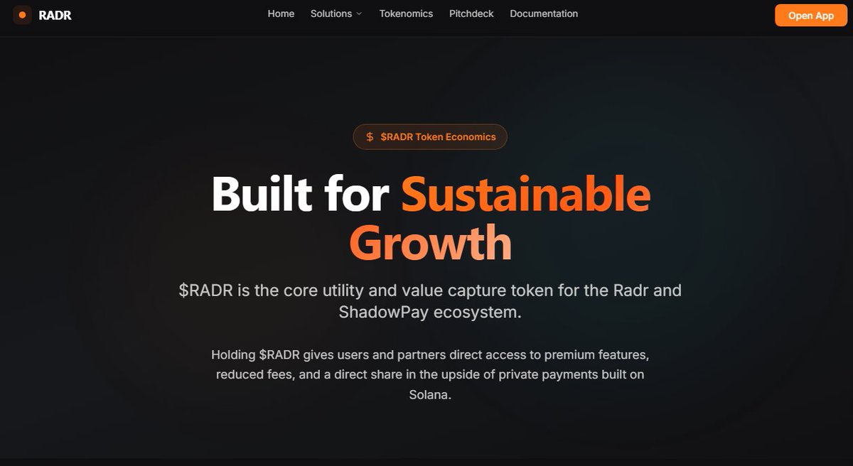 Today we are turning $RADR into a real flywheel

70% of protocol fees fuel:
35% buybacks and burns
17.5% builders and hackathons
17.5% marketing and growth

The remaining 30% goes straight to the DAO treasury for long term sustainability and growth

Full breakdown: