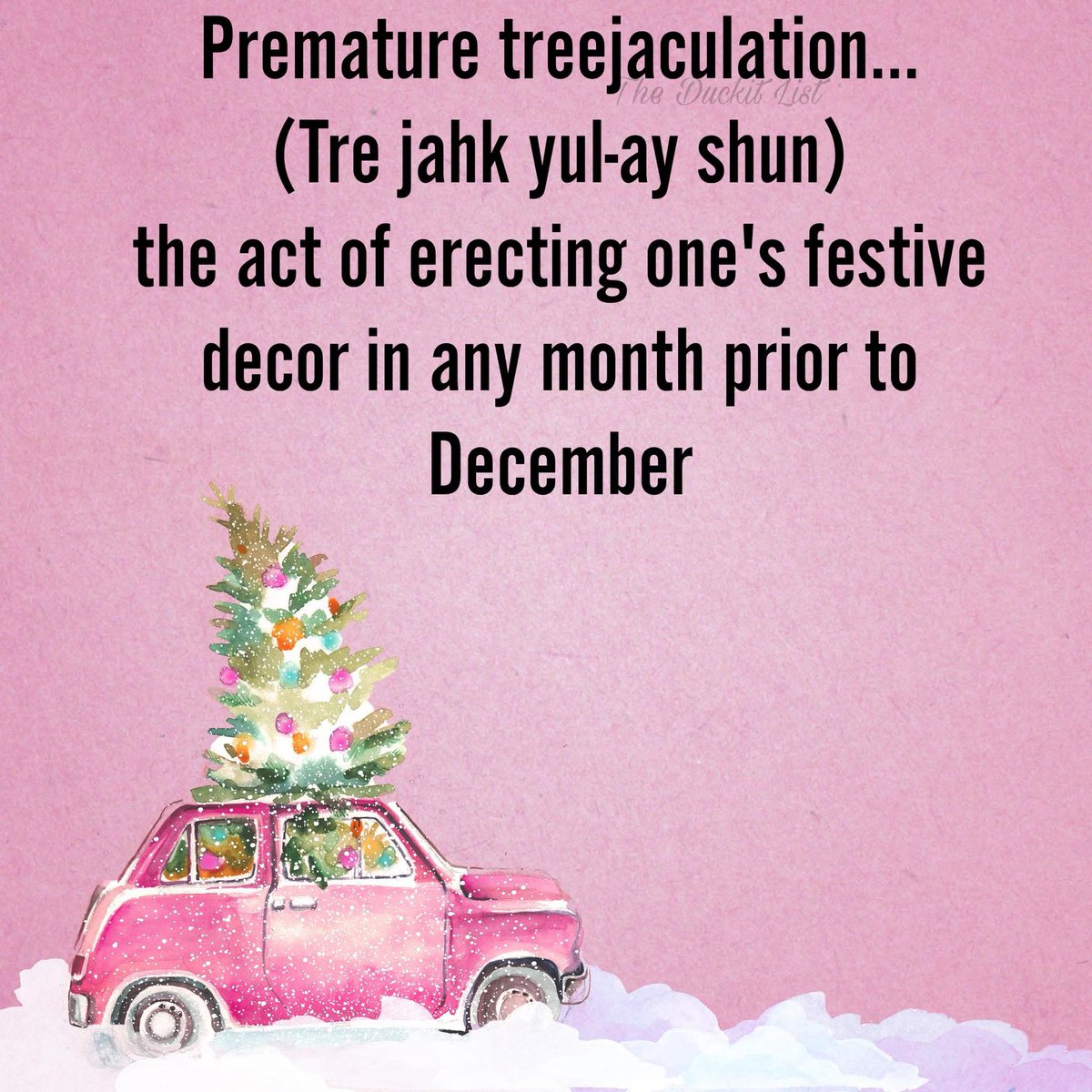 Tree is up and Christmas music is playing in the background 😁🎄🎶