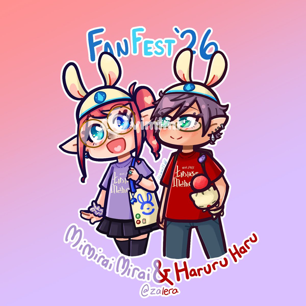 vimimi33's tweet image. :&amp;gt;
still gotta draw new solo haru and mimi tho
#FanFestWoLTrade