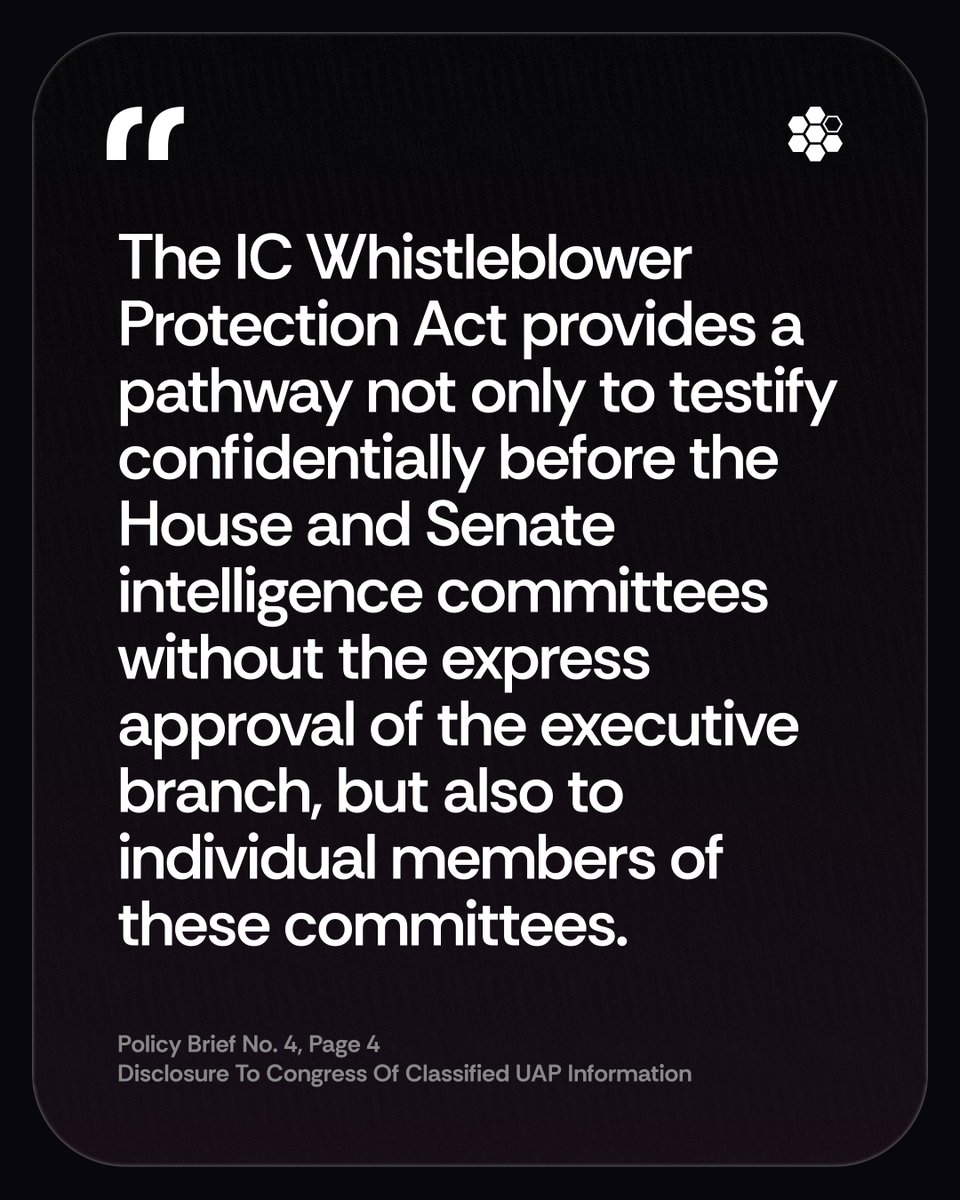 disclosurefound's tweet image. Statutory mechanisms already exist for lawful, protected disclosure of classified information to Congress. The Intelligence Community Whistleblower Protection Act authorizes direct communication with congressional intelligence committees.