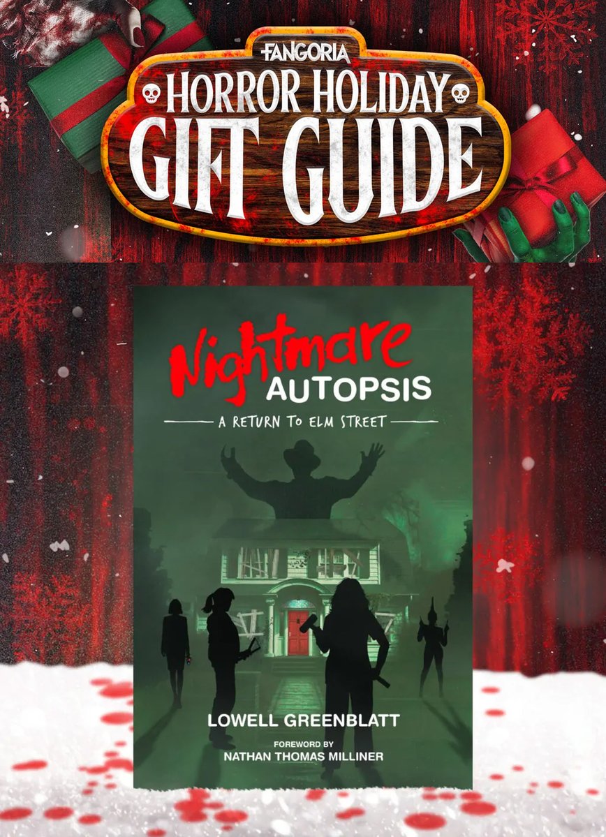 harkerpress's tweet image. Pretty nifty to see Lowell Greenblatt&apos;s NIGHTMARE AUTOPSIS make the @FANGORIA Horror Holiday Gift Guide! The green and red of Tony Todoroff&apos;s marvelous cover do actually fill me with holiday spirit. Ho, ho, ho! Full guide here: fangoria.com/2025-gift-guid…