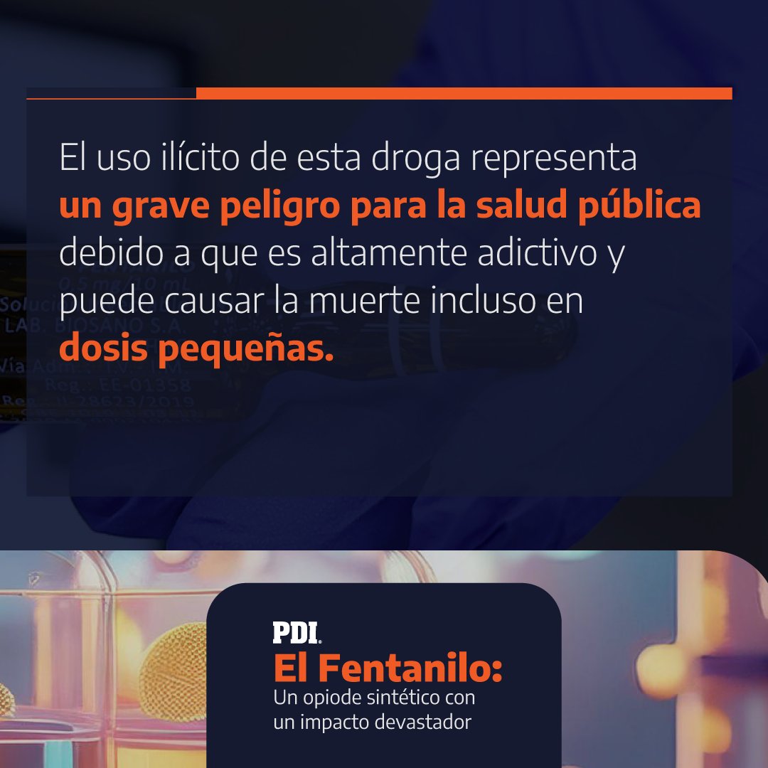 Alerta 🚨 Descubre los efectos y graves riesgos asociados al consumo ilegal de fentanilo.

¡Infórmate y protege tu salud!

#Fentanilo