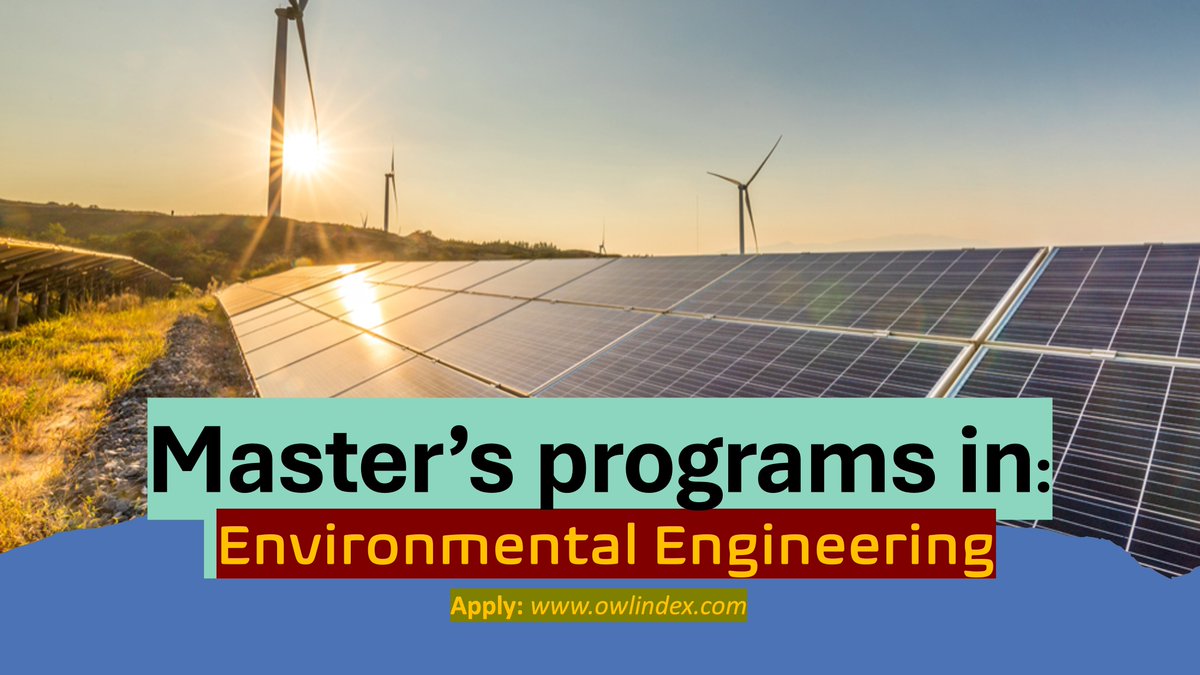 owlindex's tweet image. Explore Master’s programs in Environmental Engineering here! 🌍✨
owlindex.com/oi/USEqiKqu

#Owlindex #EnvironmentalEngineering #MastersDegree #ms #msc #masterposition #masterprogramm #research #master #Environment #Environmentaljob #Environmentjob