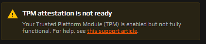 beetsfr's tweet image. @FACEITSupport @FACEITcs @FACEIT_Darwin i have everything ready and double checked system settings yet this still shows up. &amp;amp; don&apos;t want to risk perm. can i get help with is. tried alot of tutorials and my system is fully ready for the new tpm thing. but it wont update on faceit