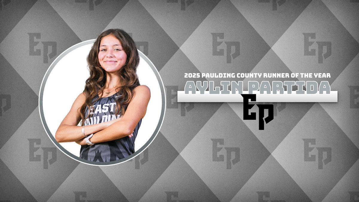 The 2025 PAULDING COUNTY RUNNER OF THE YEAR!!!!!

What a breakout season for Aylin!! Her 5k PR improved from 22:00 to 20:05. She was the Paulding County Champ in a course record of 20:25. Region runner up and 11th at sectionals!

Congrats Aylin, you earned this!
<a href="/AthleticsEP/">EPHS Athletics</a>