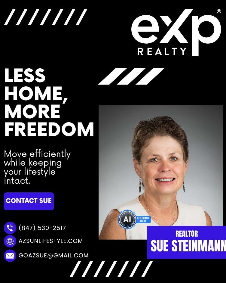 SteinmannSue's tweet image. Less house. More life.
Downsizing shouldn’t feel like downsuffering.
I make it simple, stress-free, and 100% lifestyle-forward.
📞 847-530-2517 | azsunlifestyle.com

#TucsonRealEstate #DownsizingHelp