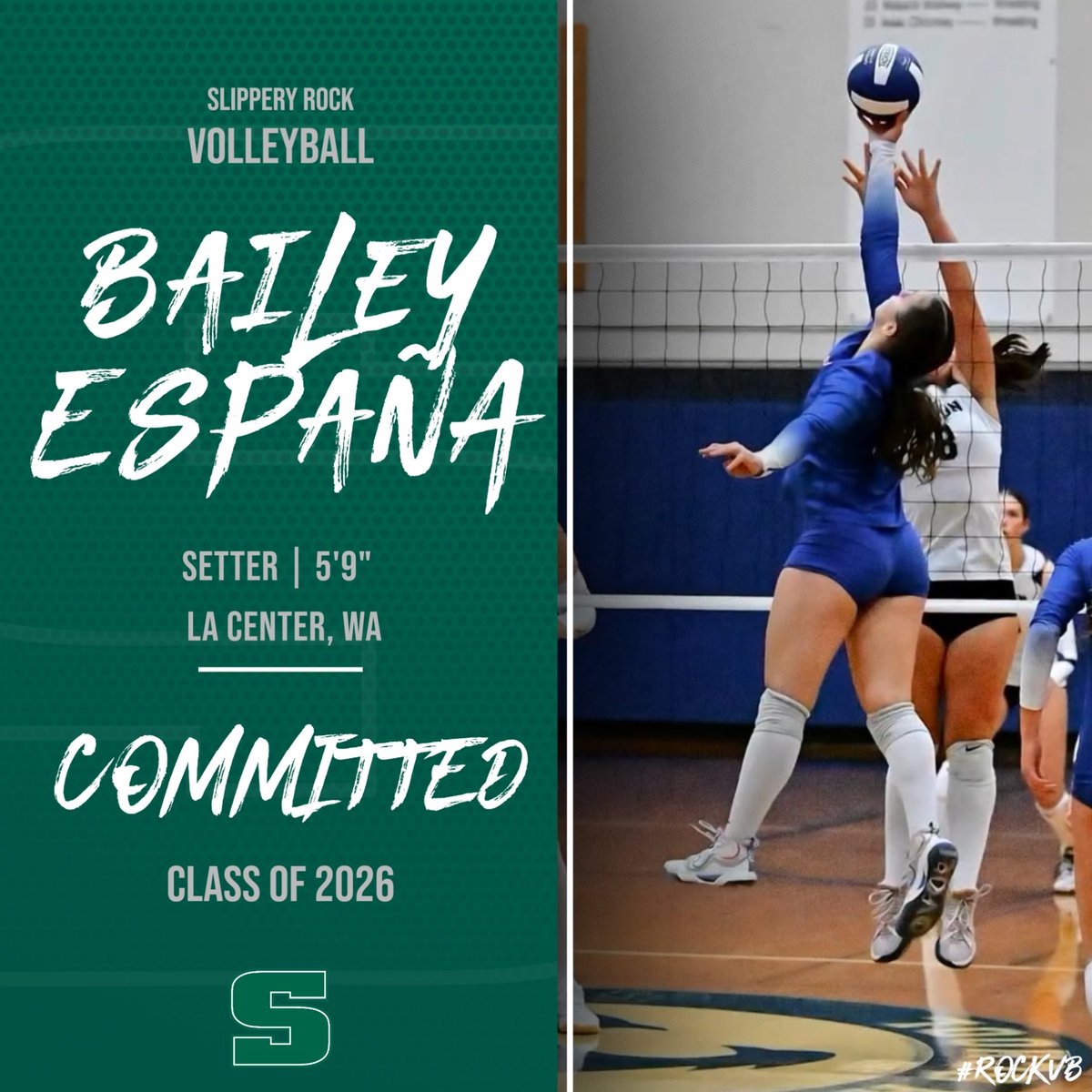 Slippery_RockVB's tweet image. WELCOME TO THE ROCK, BAILEY!

We are excited to welcome our next member of the incoming class of 2026, Bailey España.

#rockvb #signingday #gorock