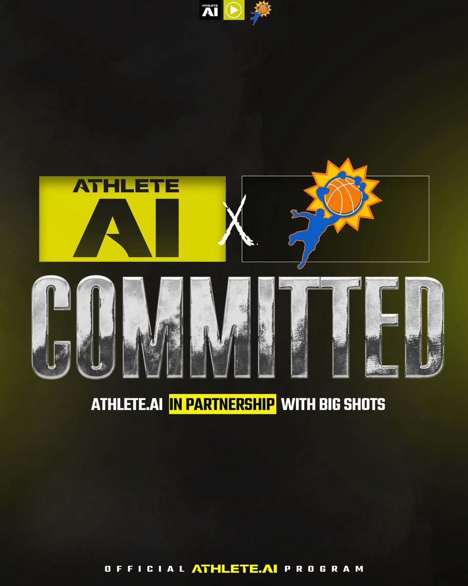 BigShotsGlobal's tweet image. BIG SHOTS x Athlete.AI 🤝
A new era of athlete storytelling starts NOW.

From the court to the highlight reel… every bucket, every clip, every moment now has a home on . 📲✨

We’re partnering to capture, create, and elevate the journeys of…