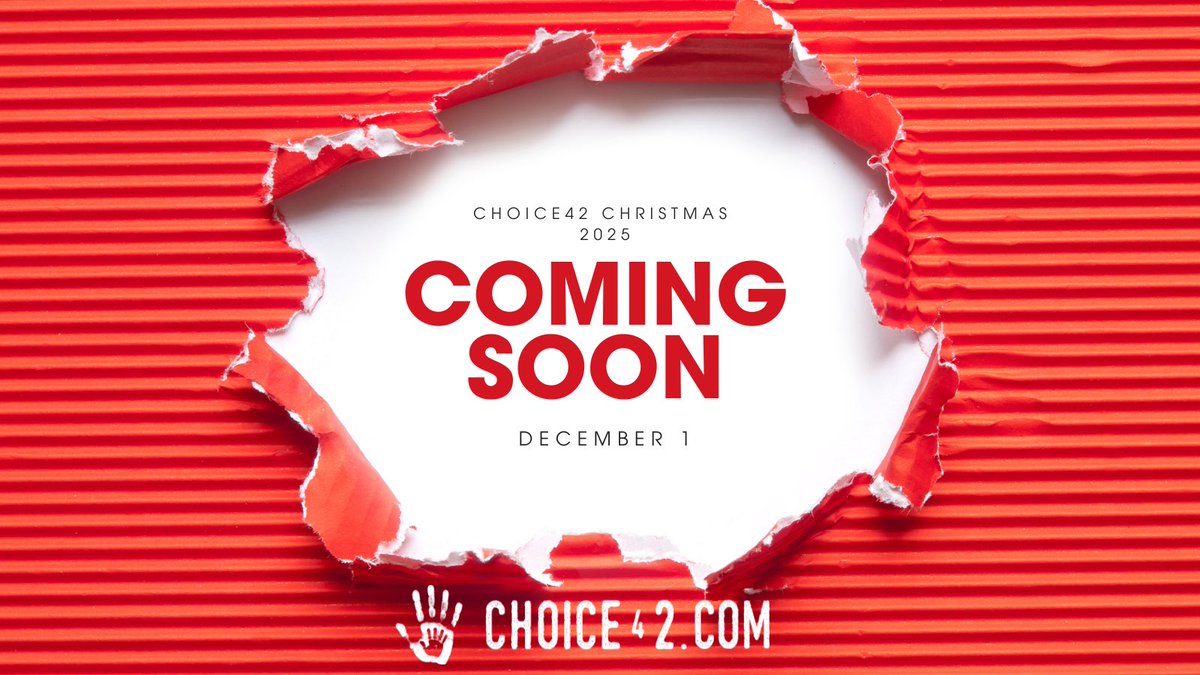 ChoiceForTwo's tweet photo. Our CHOICE42 Christmas drops December 1st! 

Be ready to meet some incredible mamas and see how YOU can truly help young moms and babies this Christmas Season! 

#choice42christmas #choice42christmas2025 #realhelp #abortionismurder #lovethemboth #comingsoon https://t.co/t9Ooojz00w