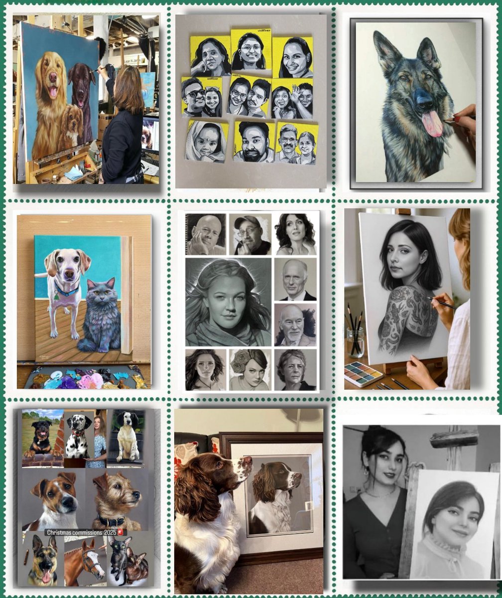 duda3390's tweet image. 👋 Hi, thanks for engaging.
✏️ I create custom pencil portraits (shipping worldwide 🌍).
🎨 I also design graphics, book 📚 covers, and 3D logo animations.
📂 Pencil sketch portfolio &amp;amp; pricing attached, choose a size and send your picture.
💌 If not interested, a quick “no” is…