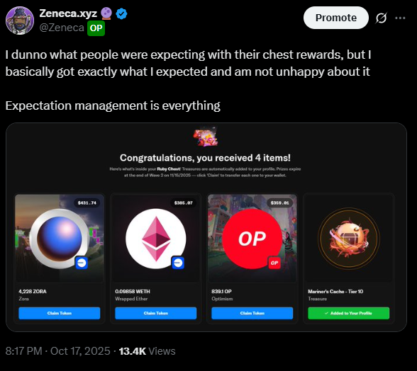 Zeneca's tweet image. I think Wave 2 was a lot better executed than Wave 1, largely due to the comms and expectations around the whole thing.

I was probably one of the few people that was perfectly happy with my Wave 1 allocation (see previous tweet), and recommended putting some of your organic…