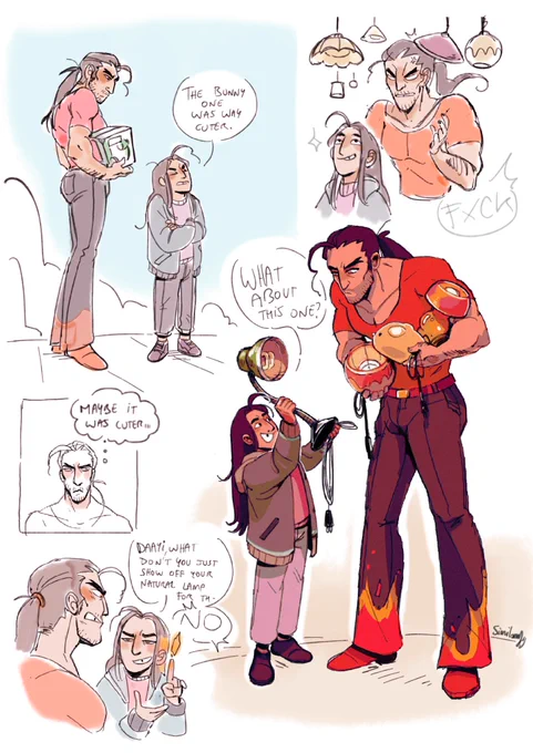 That s a nice idea :]
(I drew this in class sorry no comic for today ;v;)
#flambae #dispatch 