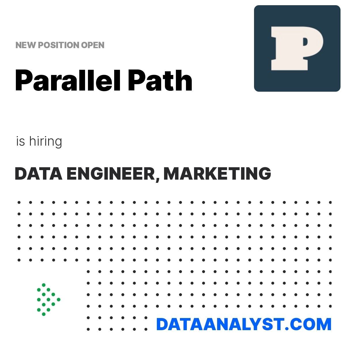 New data analyst job has been posted!

Parallel Path is hiring a  Data Engineer, Marketing with 3 - 5 years of experience.

Based in United States -  , this is a Hybrid role.

More info: DataAnalyst.com