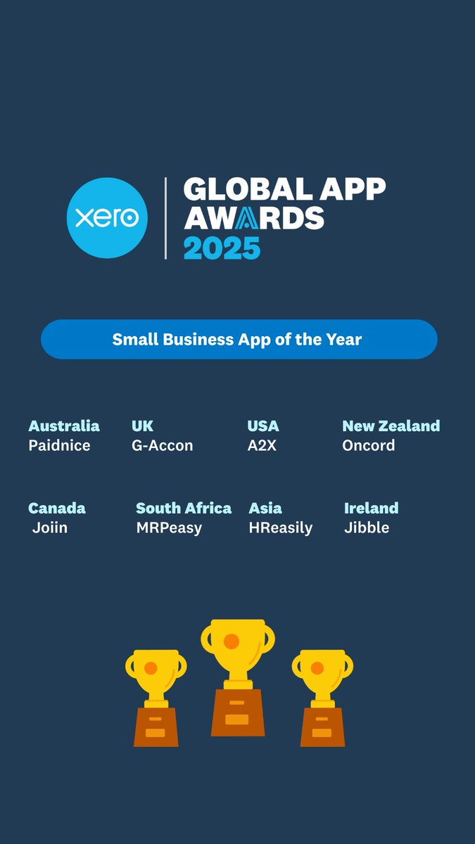 XeroAPI's tweet image. Small Business App of the Year