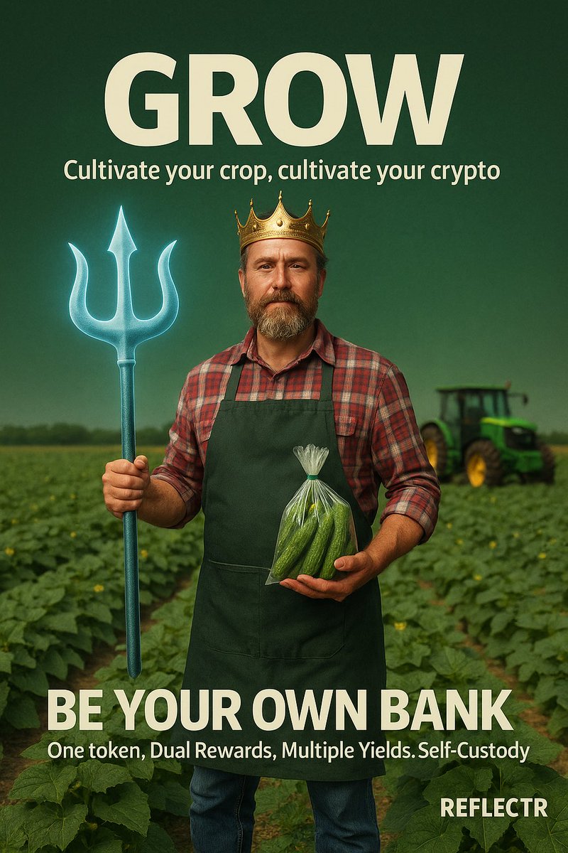 Reflectrtoken's tweet image. Real farmers don’t trust middlemen with their harvest—
why should you trust one with your tokens?
RTRx = dual rewards + multi-yield power you hold yourself.
Grow your bag. Literally. 🥒🔱
#BeYourOwnBank #RTRx