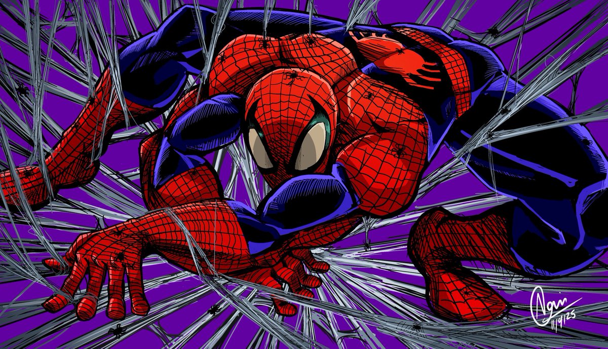 I love drawing Spider man (sorry for this, I had to repost it because it had some problems.)