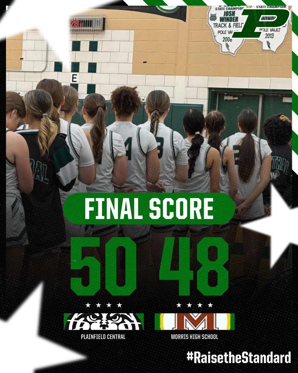 What a way to open the 25-26 season!! This group has been working hard and tonight it paid off with a 50-48 victory over Morris! A complete team win and I couldn’t be more PROUD of this team. The fight they play with is unmatched! Let’s keep going! #raisethestandard