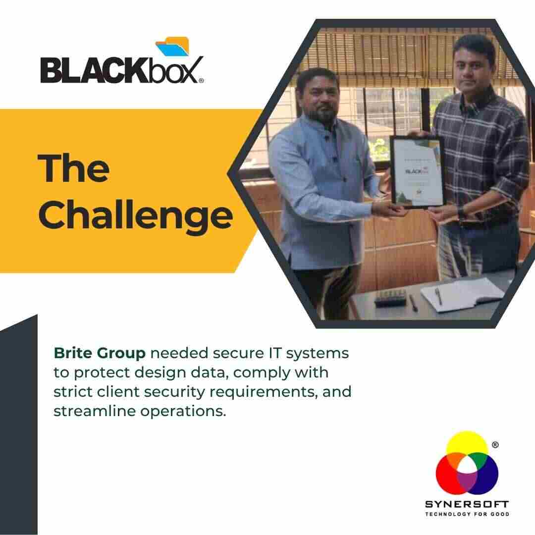 SynersoftTech's tweet image. Huge gratitude to Brite Proofings Pvt Ltd, the leader in industrial flooring, for reaching their 12th year with BLACKbox!

They achieved critical design data security, IT standardization, and 60% cost savings! 

Read: synersoft.in/case-study-bri…

#CustomerSuccess #12Years #BLACKbox