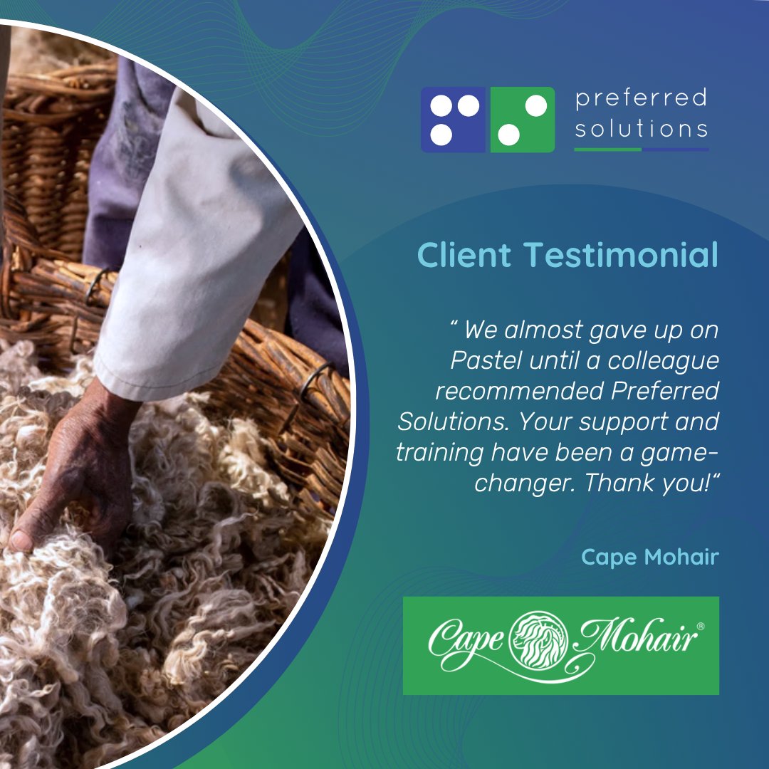 prefsolutions's tweet image. Client Testimonial: “We almost gave up on Pastel until a colleague recommended Preferred Solutions. Your support and training have been a game-changer. Thank you!”  🔗 zurl.co/p8oKK #PreferredSolutions #ClientTestimonial #SageConsulting #CloudAccounting #Sage