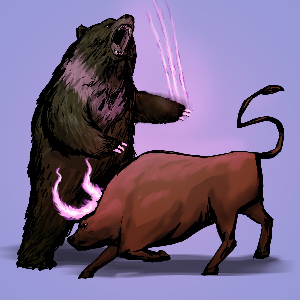 To say the fight had been raging would be a lie. The bear wrapped his paws around the bull's shoulder, his legs pushing his opponent's hindquarters away—a typical jiu-jitsu move.

The crowd looked on and placed bets. The bull began to look exasperated, a look of bewilderment
