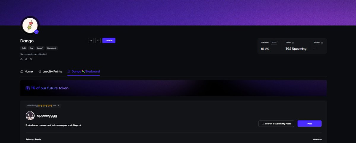 🍡🍡

<a href="/dango/">dango🍡</a>

The Aura Leaderboard is now live on

<a href="/Galxe/">Galxe</a>!

Join the new benchmark missions!!!
#DangoDeFi  <a href="/dango/">dango🍡</a>