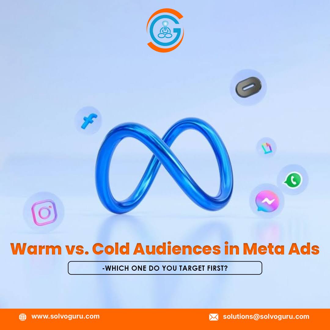 Solvoguru's tweet image. Warm vs. Cold Audiences: Which should you target first in Meta Ads? 🤔
Stop wasting budget by guessing! Discover how to balance both audiences for higher ROI.
Read the guide 👉 zurl.co/IVrqB

#MetaAds #WarmAudience #ColdAudience #AdTargeting #Marketing2025 #PPCStrategy