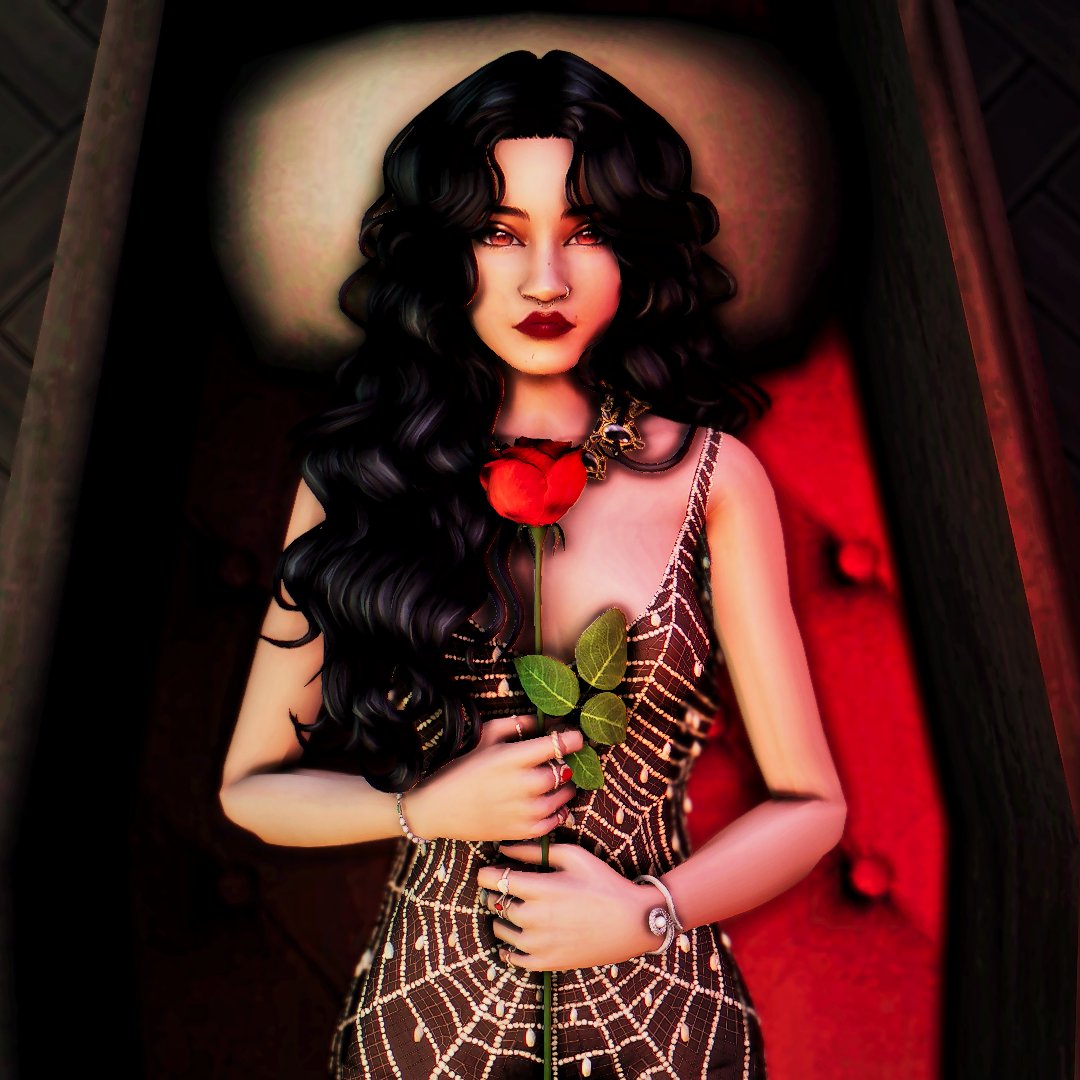 sleepysimsx's tweet image. The Crimson Matriarch, June Vatore 𖤓